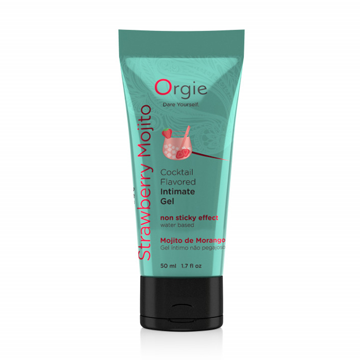 Їстівний лубрикант Orgie Lube Tube Cocktail Полуничний мохіто, на водній основі, 50 мл